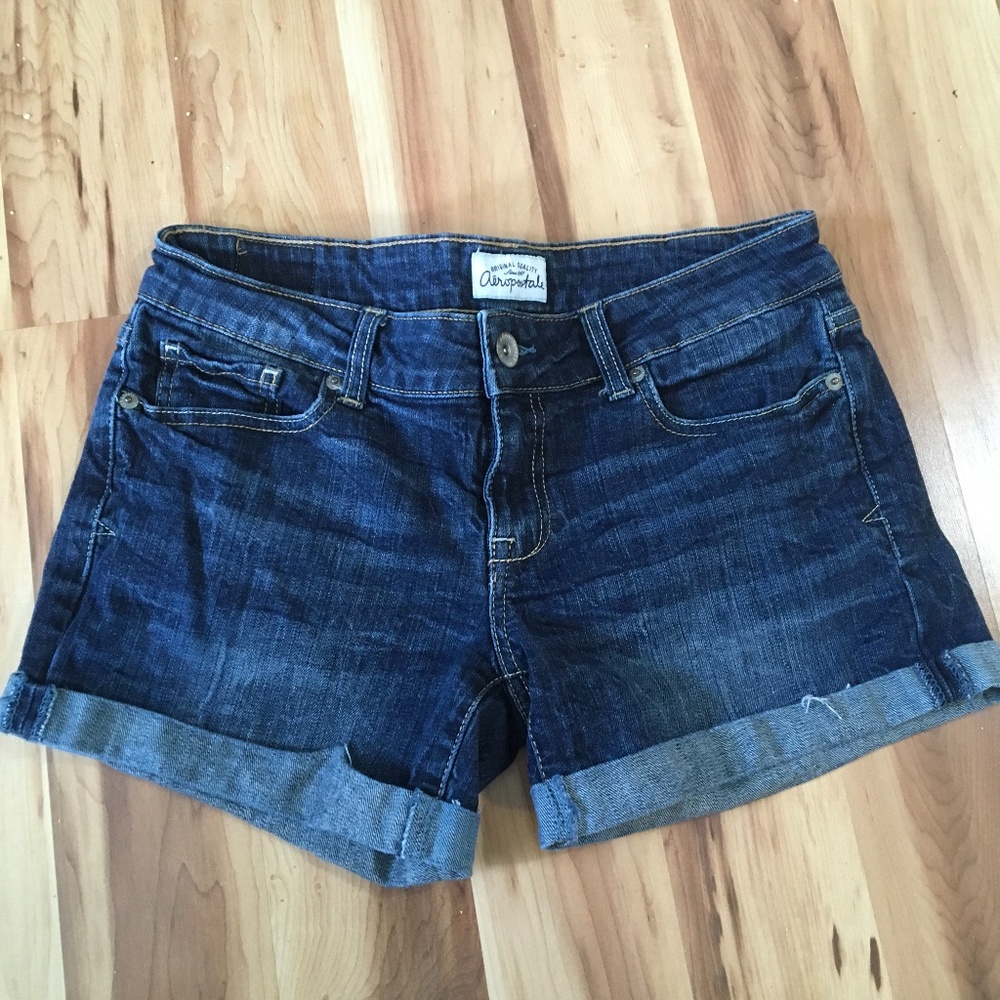 Aeropostale cuffed denim jean shorts Size 5/6